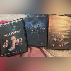 Final Destination trilogy  1, 2 & 3 dvds